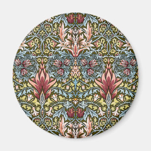 William Morris Schlangenkopf-Blumenmuster Magnet