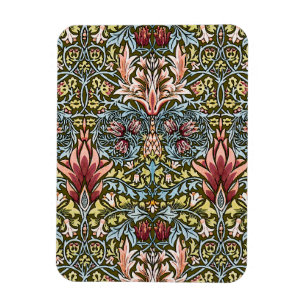 William Morris Schlangenkopf-Blumenmuster Magnet