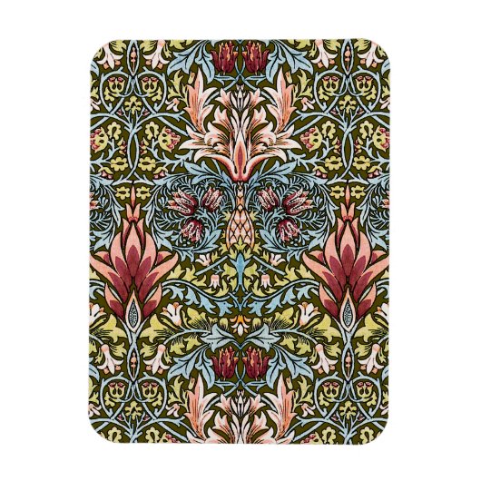 William Morris Schlangenkopf-Blumenmuster Magnet (Vertikal)