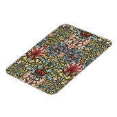 William Morris Schlangenkopf-Blumenmuster Magnet (Linke Seite)