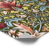 William Morris Schlangenkopf-Blumenmuster Poster (Ecke)