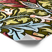 William Morris Schlangenkopf-Blumenmuster Poster (Ecke)