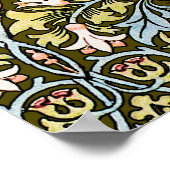 William Morris Schlangenkopf-Blumenmuster Poster (Ecke)