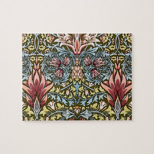 William Morris Schlangenkopf-Blumenmuster Puzzle (Horizontal)