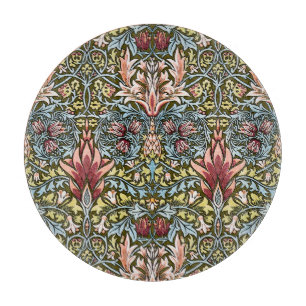 William Morris Schlangenkopf-Blumenmuster Schneidebrett