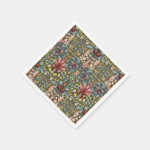 William Morris Schlangenkopf-Blumenmuster Serviette (Ecke)