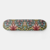 William Morris Schlangenkopf-Blumenmuster Skateboard (Horizontal)