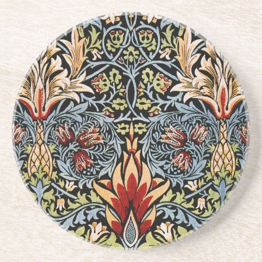 William Morris Schlangenkopf-Blumenmuster Untersetzer (Vorne)