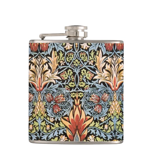 William Morris Schlangenkopf-Design Flachmann (Vorderseite)