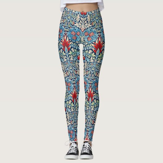 William Morris - Schlangenkopf Leggings (Vorderseite)