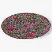 William Morris Schlangenkopf-Muster Pappteller (Schrägansicht)