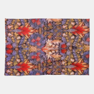 William Morris Schlangenkopf Vintage-Blumenmuster Geschirrtuch