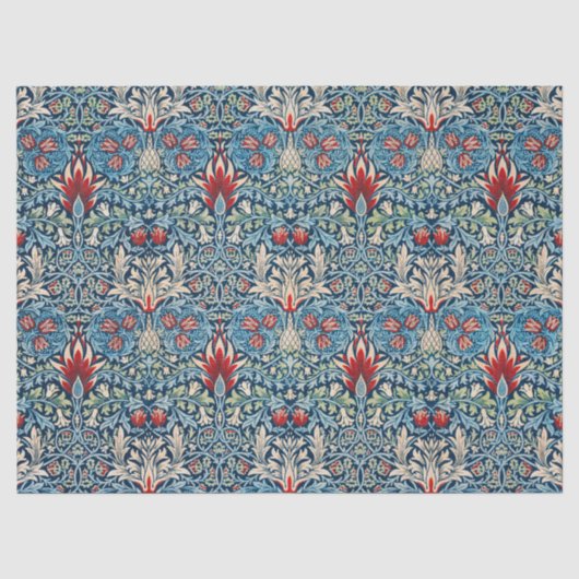William Morris' Schlangenmuster-Design Seidenpapier (Vorderseite)