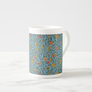 William Morris Schöne Blätter Farbige Früchte Porzellantasse
