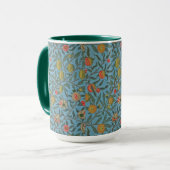 William Morris Schöne Foliage Farbenfrohe Früchte Tasse (Vorderseite Links)