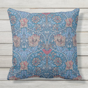 William Morris, schönes, blumengeschmücktes Must Kissen