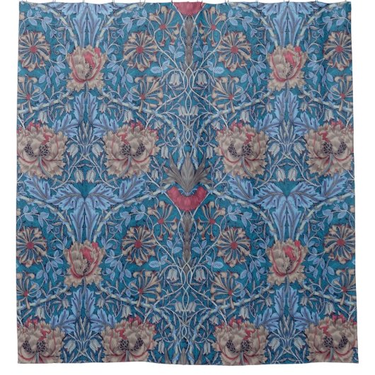 William Morris, schönes, blumengeschmücktes Muster Duschvorhang (Vorderseite)
