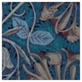 William Morris, schönes, blumengeschmücktes Muster Stoff (Nahaufnahme)