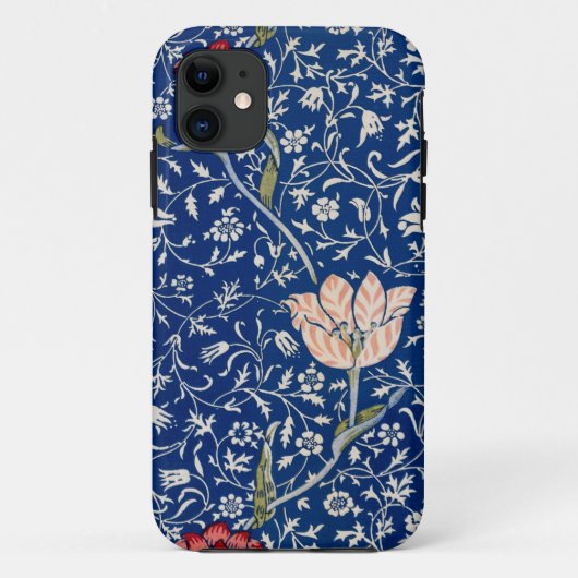 William Morris Schönes Blumenmuster Blau Case-Mate iPhone Hülle (Rückseite)