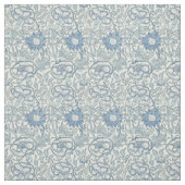 William Morris Schönes Blumenmuster, blau, Rose Stoff (Muster)