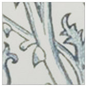 William Morris Schönes Blumenmuster, blau, Rose Stoff (Nahaufnahme)
