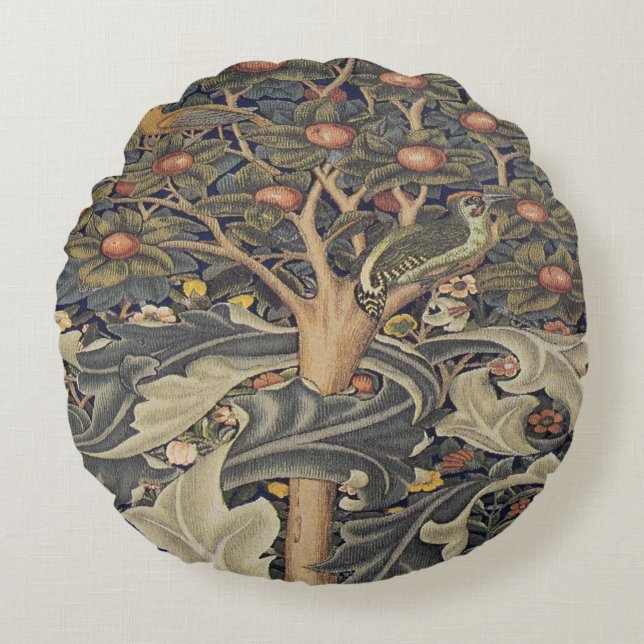 William Morris schönes Jugendstil-Werk, William Rundes Kissen (Vorderseite)