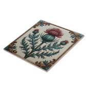 William Morris Schottischer Distel vintage Blumenm Fliese (Seite)