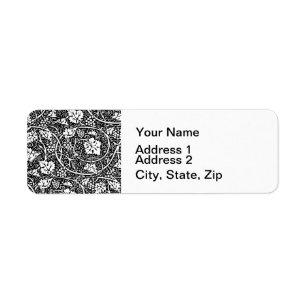 William Morris Schwarz-weißer Weintraum