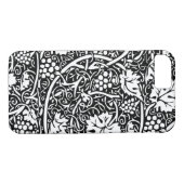 William Morris Schwarz-weißer Weintraum Case-Mate iPhone Hülle (Rückseite (Horizontal))