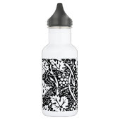 William Morris Schwarz-weißer Weintraum Edelstahlflasche (Links)