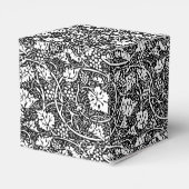 William Morris Schwarz-weißer Weintraum Geschenkschachtel (Rückseite)