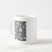 William Morris Schwarz-weißer Weintraum Kaffeetasse (Vorderseite Links)