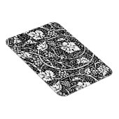 William Morris Schwarz-weißer Weintraum Magnet (Rechte Seite)