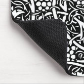 William Morris Schwarz-weißer Weintraum Mousepad (Ecke)