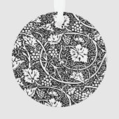 William Morris Schwarz-weißer Weintraum Ornament (Rückseite)