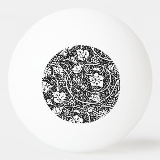 William Morris Schwarz-weißer Weintraum Tischtennisball