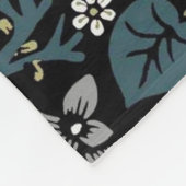 William Morris Schwarzdorn Fleecedecke (Ecke)