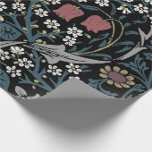 William Morris Schwarzdorn Geschenkpapier (Ecke)