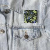 William Morris Seaweed Antike Blume Button (Beispiel)