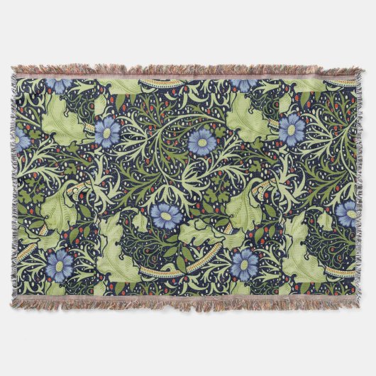 William Morris Seaweed Antike Blume Decke (Vorderseite)