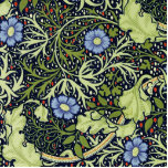 William Morris Seaweed Antike Blume Freistehende Fotoskulptur<br><div class="desc">William Morris Seaweed Green und Blue Floral Pattern Wallpaper - William Morris produzierte im 18. Jahrhundert viele Vintage Tapeten-Designs, und das Seetang-Muster ist eines der besten. Das Vintage William Morris Seaweed Tapetenmuster ist ein verziertes Blumenmuster mit Blume und Blätter in einem schönen Blau und Grün. Es wurde 1915 von John...</div>