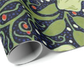 William Morris Seaweed Antike Blume Geschenkpapier (Rolleneckpunkt)