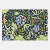 William Morris Seaweed Antike Blume Geschenkpapier Set (Vorderseite)