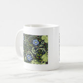 William Morris Seaweed Antike Blume Kaffeetasse (Vorderseite Links)