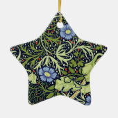 William Morris Seaweed Antike Blume Keramikornament (Hinten)