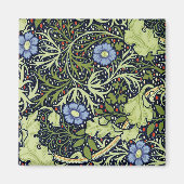 William Morris Seaweed Antike Blume Magnet (Vorne)