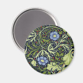 William Morris Seaweed Antike Blume Magnet (Vorderseite/Rückseite)