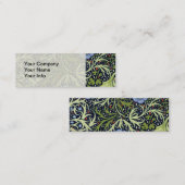 William Morris Seaweed Antike Blume Mini Visitenkarte (Vorne/Hinten)