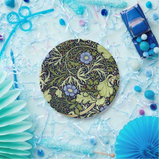 William Morris Seaweed Antike Blume Pappteller (Party)