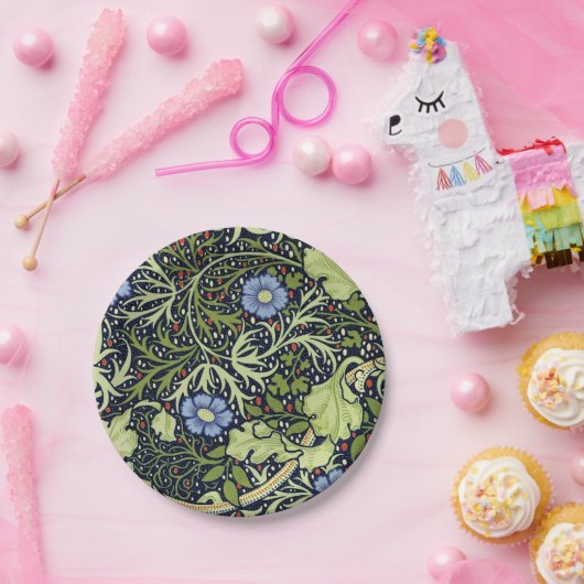 William Morris Seaweed Antike Blume Pappteller (Party)